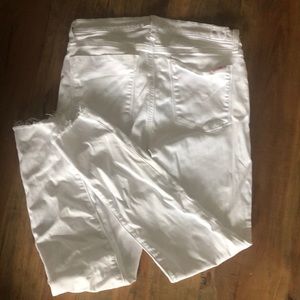 Hudson whit skinny jeans